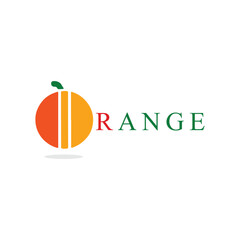 Free Vector orange logo template design