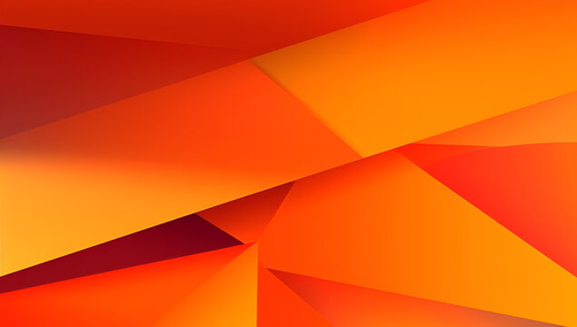 abstract orange background with simple lines.colorful orange design. bright and modern with shadow 3d concept