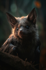 Portrait of Bat Dramatic and Cinematic Lighting Photography, Generative AI
