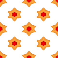 Pattern homemade cookie different taste in pastry biscuit