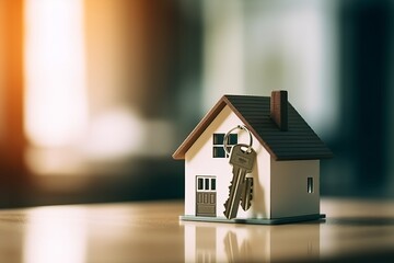 Real estate agent offers house, insurance, security, and affordable housing., Generative AI.