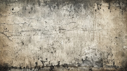 texture of an old concrete wall covered with dirt and mold. Generative Ai. 