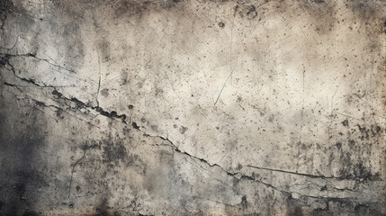 Fototapeta na wymiar old concrete wall with cracks and mold. Generative Ai. 