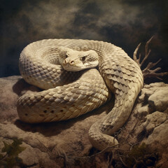 Fototapeta premium Rattlesnake. Generative AI.