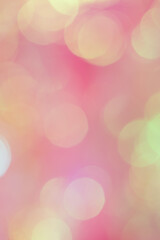 Abstract bokeh lights with pink blurred light background