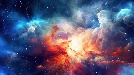 Obraz premium colorful space background