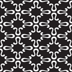 Seamless Monochrome Pattern Vector Design black and white pattern wallpaper background decorative design