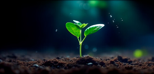 growing plant, generative ai