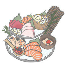 japanese food salmon