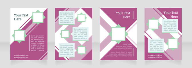Business advertising blank brochure layout design. Speaking to clients. Vertical poster template set with empty copy space for text. Premade corporate reports collection. Editable flyer paper pages
