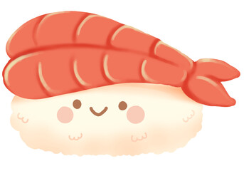 Cute  amaebi nikiri sushi