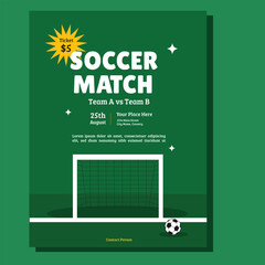 Soccer Match Flyer Layout