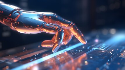 Robot hand. Generative AI