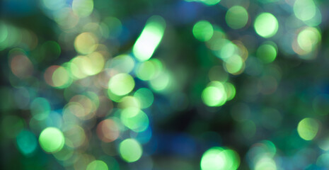 Obraz premium Abstract colorful bokeh lights with blurred soft light background