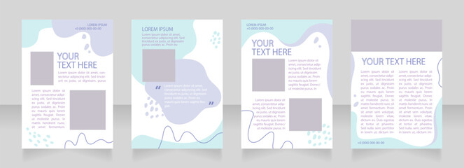 Electronic commerce benefits blank brochure layout design. Online shop. Vertical poster template set with empty copy space for text. Premade corporate reports collection. Editable flyer paper pages