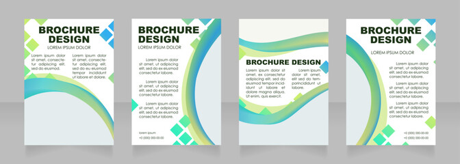 Exhibit opening blank brochure layout design. Visit to gallery. Vertical poster template set with empty copy space for text. Premade corporate reports collection. Editable flyer paper pages