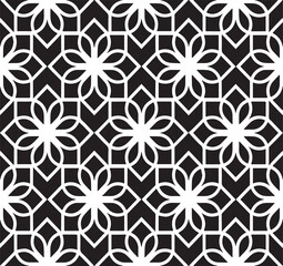 Fototapeta premium Seamless Arabic pattern. Seamless pattern with intersecting stripes. Abstract pattern in Arabic style. decorative background wallpaper design vector