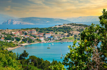 Fototapeta na wymiar Insel Krk, Stara Baska, Kroatien