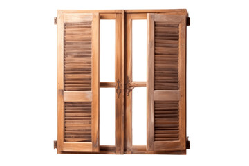 Wooden Window: Transparent Isolated Frame , AI