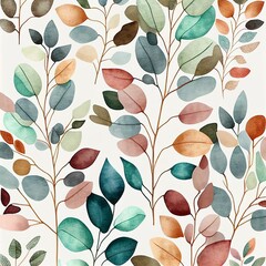 floral background, watercolor style Generative AI