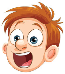 Boy with Shocked Expression Vector