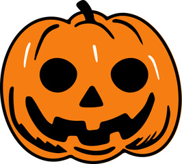 doodles halloween elements ghost ghost pumpkin vector illustration