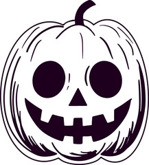 doodles halloween elements ghost ghost pumpkin vector illustration