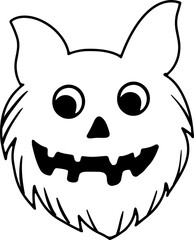 doodles halloween elements ghost ghost pumpkin vector illustration