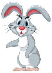 Adorable Rabbit Standing Up