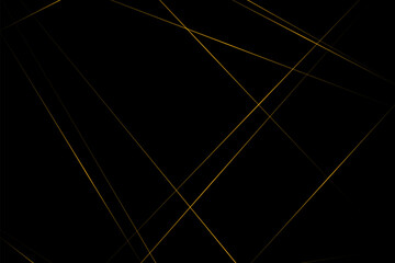 Abstract black with gold lines, triangles background modern design. Vector illustration EPS 10.