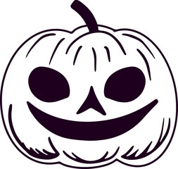 doodles halloween elements ghost ghost pumpkin vector illustration