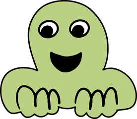 doodles halloween elements ghost ghost pumpkin vector illustration