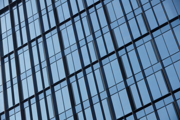 Abstract background from the window of the business center