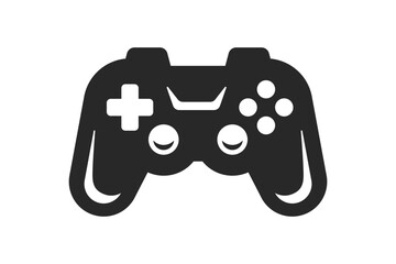Gamepad joystick virtual game controller video gaming esport monochrome black icon vector © provectors
