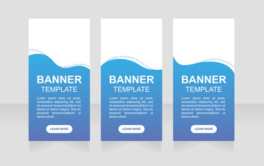 Hospital service promotional web banner design template. Vector flyer with text space. Advertising placard with customized copyspace. Promotional printable poster for advertising. Graphic layout