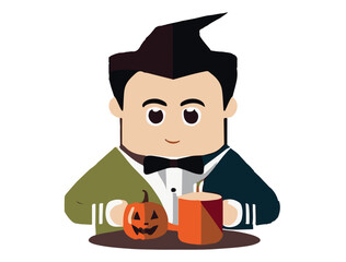 halloween pumpkin character