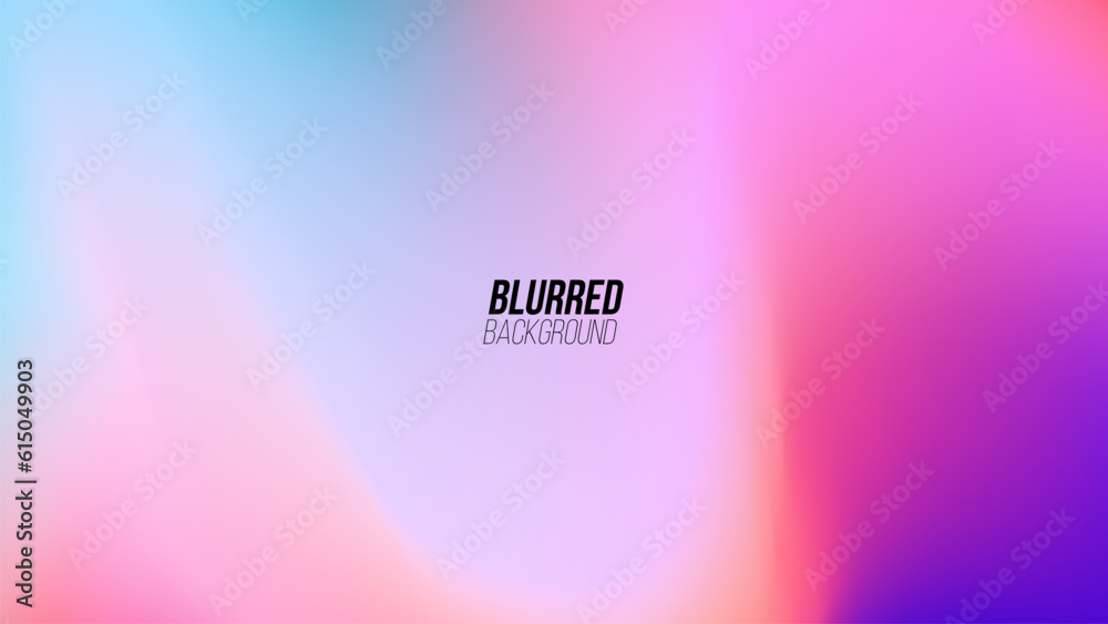 Wall mural blurred background with soft color gradients for creative graphic design. vector illustration.