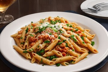 pasta with tomato sauce, generative ai