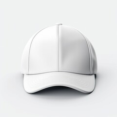 white baseball cap with plain background. suitable for mockup design.