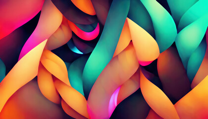 Abstract pattern colorful background braid cord
