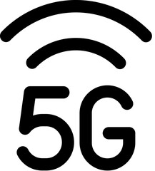 Cellular netowk 5G Related Vector Line Icon Simple. Editable stroke. 32 pixel
