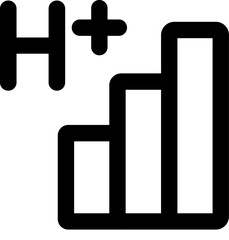 Signal H+ Related Vector Line Icon Simple. Editable stroke. 32 pixel