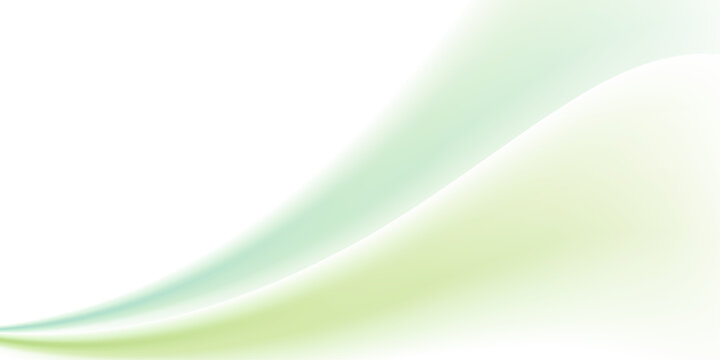 滑らかなウェーブ、緑色の抽象背景
