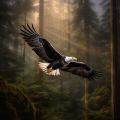 eagle in flight