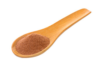 malt extract in wood spoon on transparent png