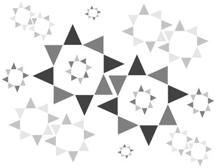 Obraz premium geometric shapes or black and white triangle patterns