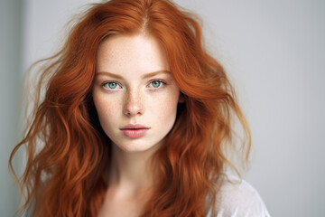 Image of nice teenager girl with redhead