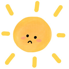 happy sun isolated icons