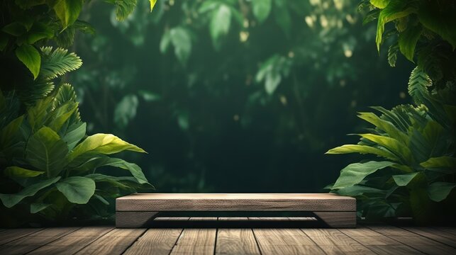 tropical garden in the morning HD 8K wallpaper Stock Photographic Image