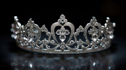 Diamond tiara close-up